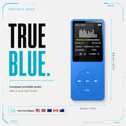 MP3Gear Portable MP3 Player – 1.8” Bluetooth 5.4 Music Player with FM Radio, Recorder & E-Book Support