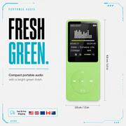 MP3Gear Portable MP3 Player – 1.8” Bluetooth 5.4 Music Player with FM Radio, Recorder & E-Book Support
