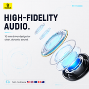 Baseus Encok 3.5mm Wired Earphones – Headphones with Mic for MP3 Players