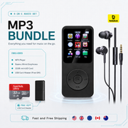 Y2K MP3 Player 4-in-1 Bundle – Music Player, Earphones, 32GB Card & Reader