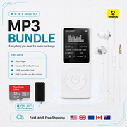 Y2K MP3 Player 4-in-1 Bundle – Music Player, Earphones, 32GB Card & Reader